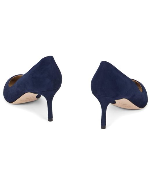 Jimmy Choo Blue Romy 60 Suede Décolleté
