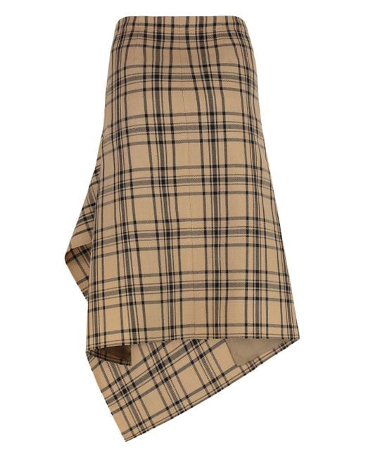 AMI Natural Wool Wrap Skirt