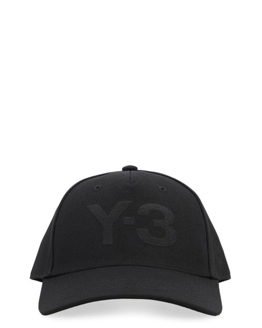 Y-3 Black Logo Baseball Cap for men