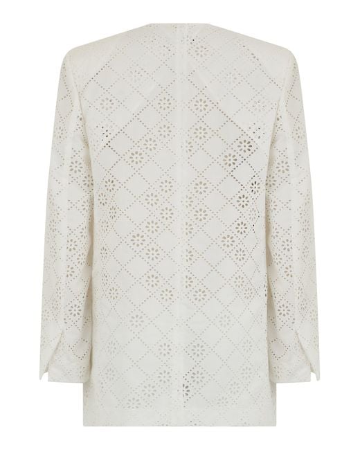 Alberta Ferretti White Blazer