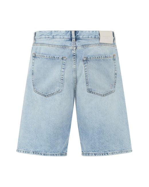 ICON DENIM Blue Denim Shorts for men
