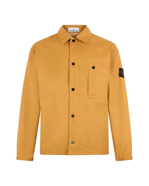 Stone Island Yellow Over Shirt