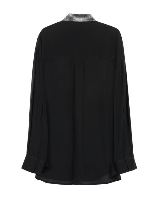 Camicia Circe in georgette di Pinko in Black