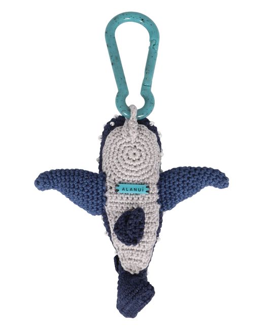 Alanui Blue Crochet Keychain