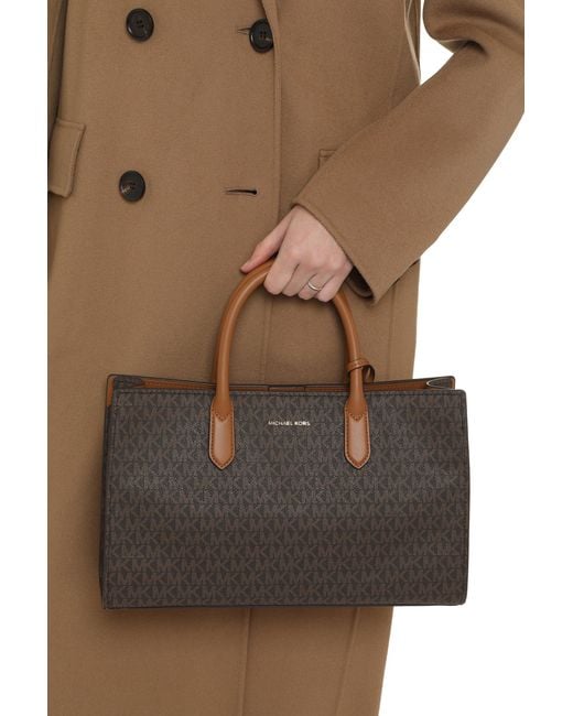 MICHAEL Michael Kors Brown Scarlett Printed Canvas Handbag