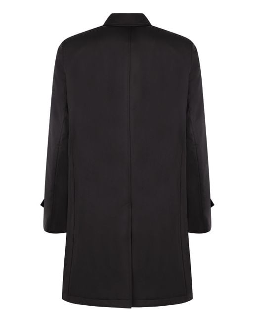 Herno Black Tech Fabric Jacket With Versatile Functionality for men