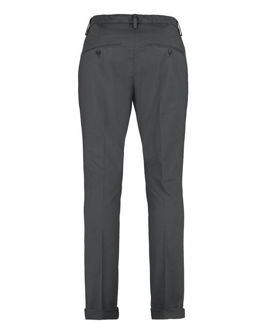 Dondup Gray Gaubert Stretch Cotton Trousers for men