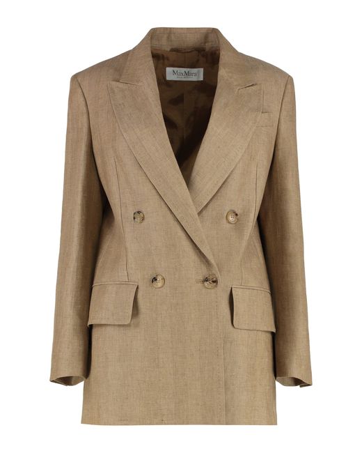 Max Mara Natural Gerla Linen Jacket