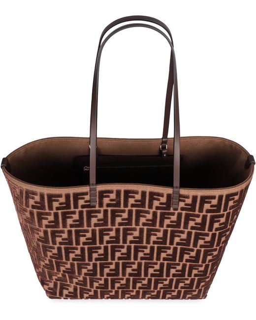 Fendi Brown Shopping Bag Large