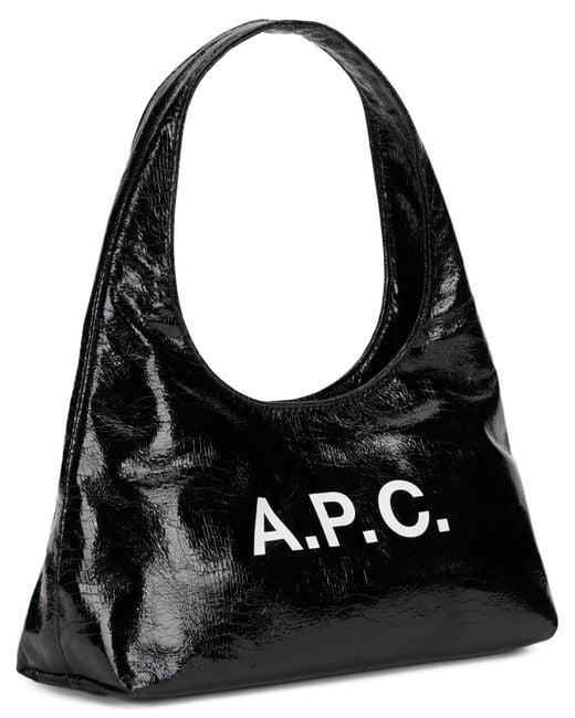 A.P.C. Black Shoulder Bag Baby Ninon