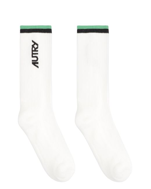 Calzini in misto cotone con logo di Autry in Black