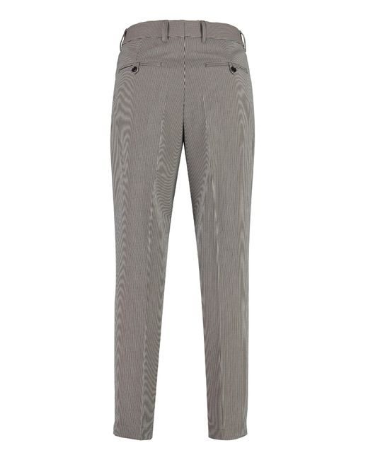 Boss Gray Houndstooth Trousers for men