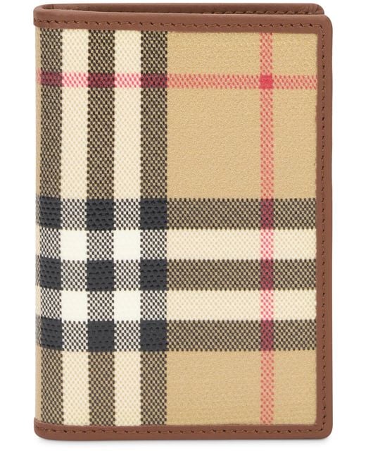 Burberry Natural Check Bifold Wallet for men