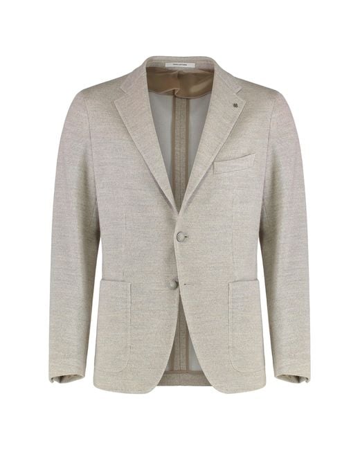 Tagliatore Gray Single-Breasted Jacket for men