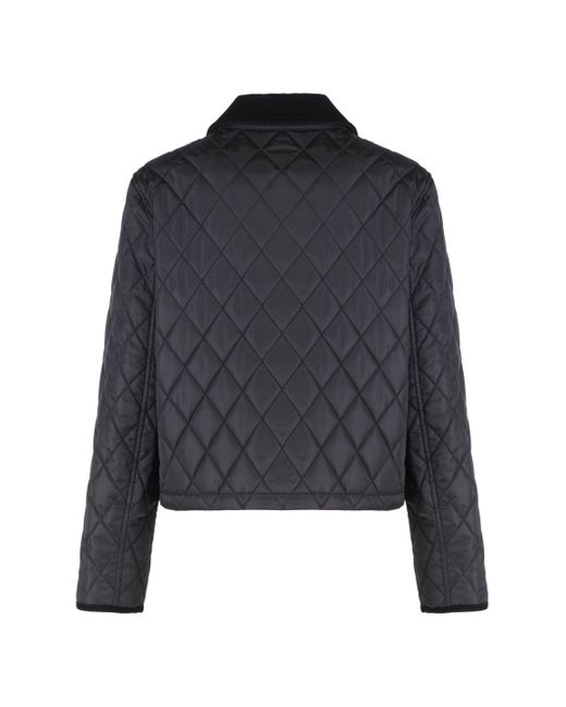Giacca trapuntata con bottoni automatici di Burberry in Black