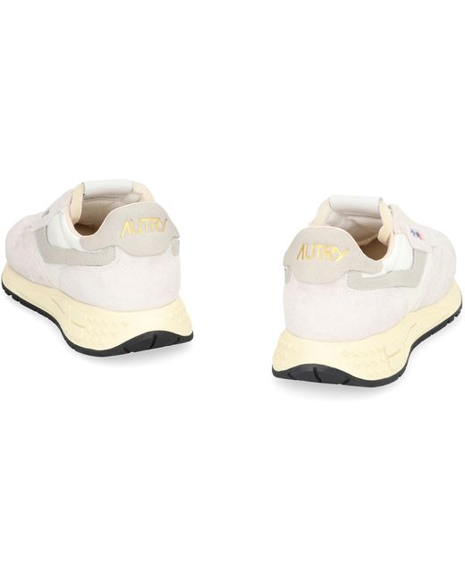Autry White Reelwind Low-Top Sneakers for men