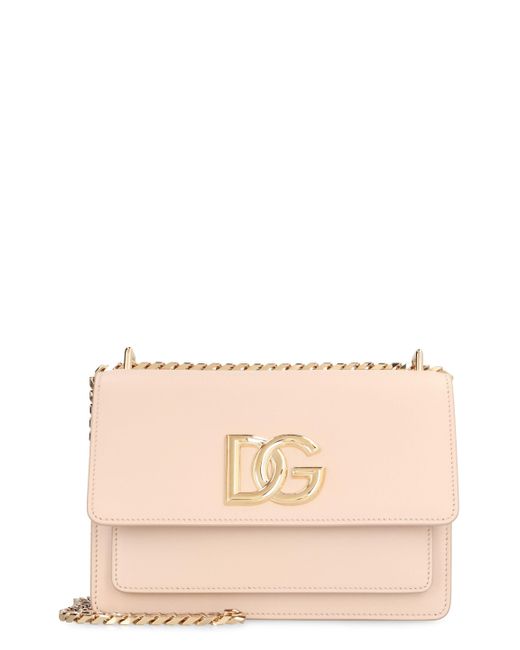 Dolce & Gabbana Natural 3.5 Leather Crossbody Bag