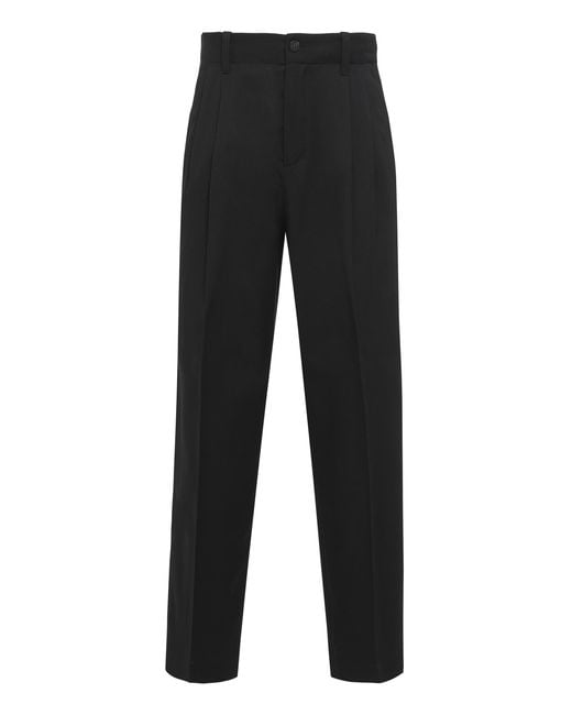 Golden Goose Deluxe Brand Black Wool Trousers for men