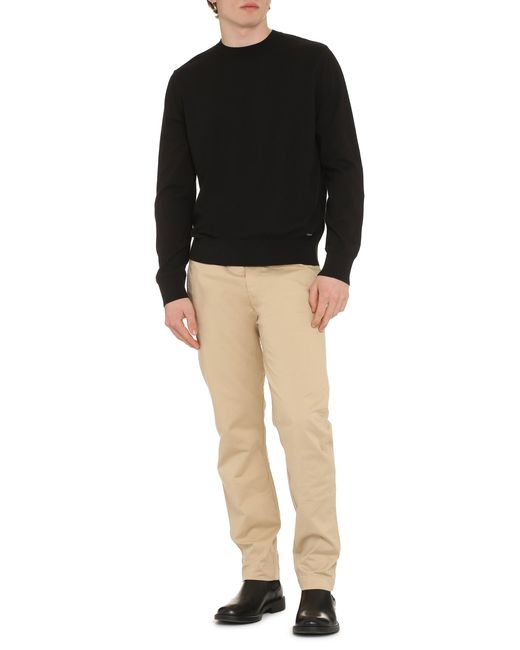 Jil Sander Black Cotton T-Shirt for men