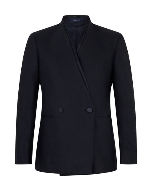 Tagliatore Blue Suit With Double-Breasted Jacket for men