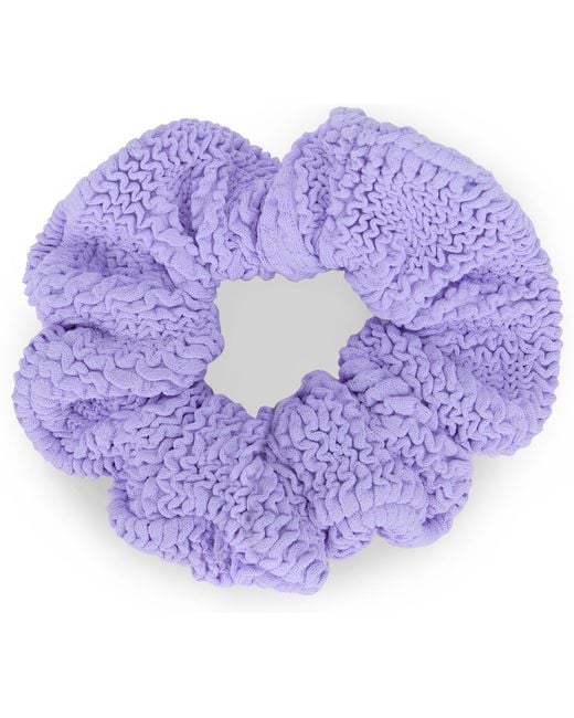 Hunza G Purple Scrunchie