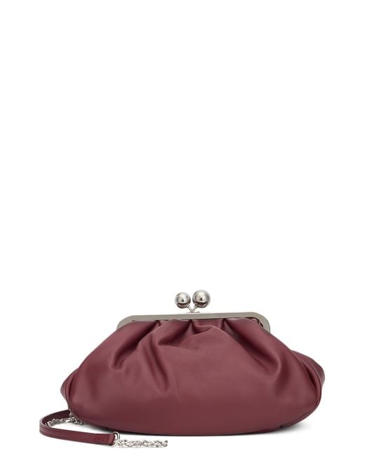 Weekend by Maxmara Purple Clutch With Shoulder Strap