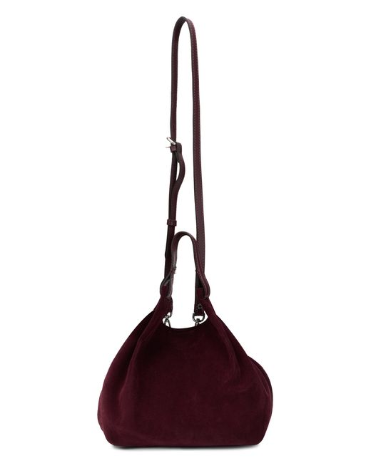 Gianni Chiarini Purple Suede Shoulder Bag