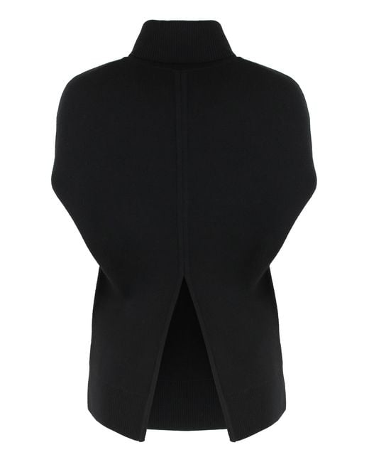 Totême  Black Double Mesh Cape