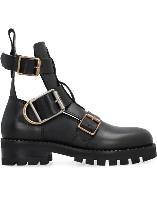 Vivienne Westwood Black Rome Leather Ankle Boots