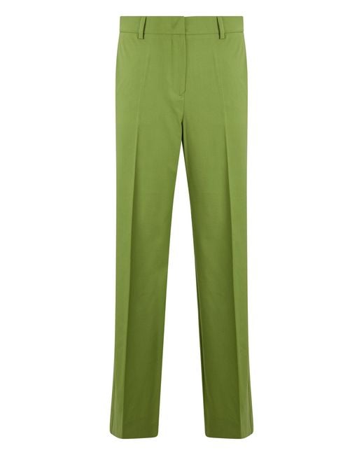 Weekend by Maxmara Green Virgin Wool Pants