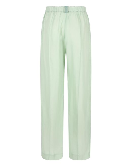 Fabiana Filippi Green Straight Pants