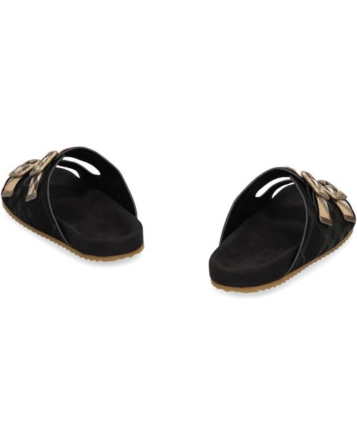 Burberry Black Urchin Sandals