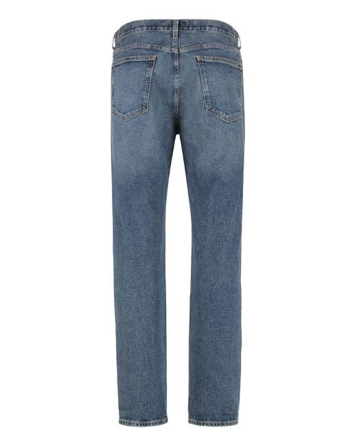 Agolde Blue Curtis Straight Leg Jeans for men