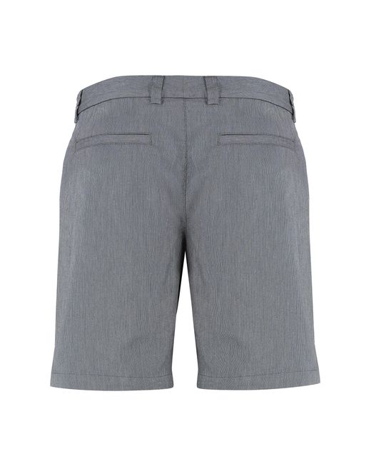 Boss Gray Cotton Blend Bermuda Shorts for men