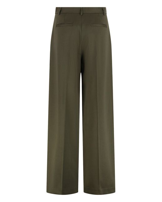 DARKPARK Green Chicago High-Waist Wide-Leg Trousers