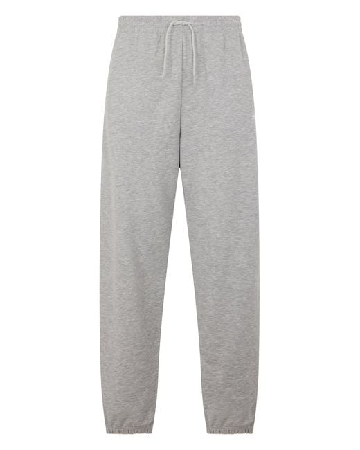 New Balance Gray Cotton Pants With Elastic for men