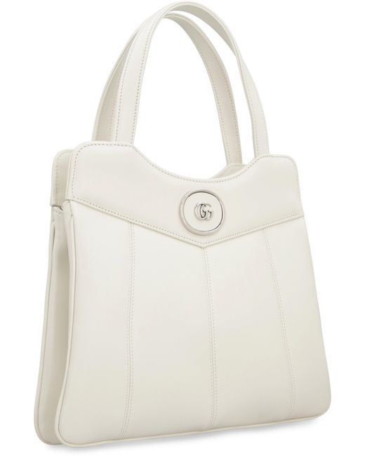 Gucci Natural Chic Quilted Calfskin Mini Tote With Chain Strap