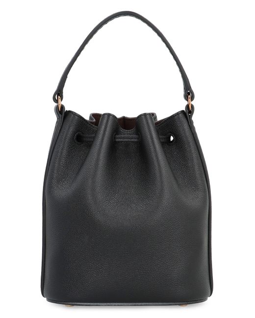 Tod's Black T Timeless Leather Bucket Bag
