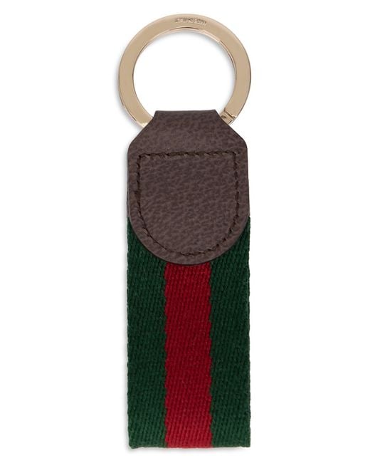 Gucci Red Keychain With Web Band