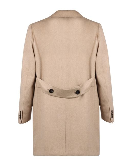 Kiton Natural Classic Overcoat for men