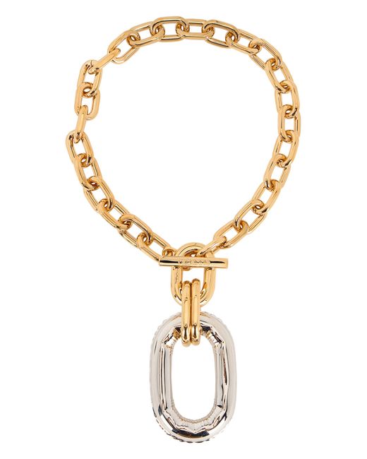 Rabanne Metallic Xl Link Necklace