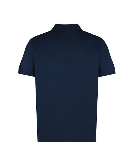 Paul & Shark Blue Short Sleeve Cotton Polo Shirt for men