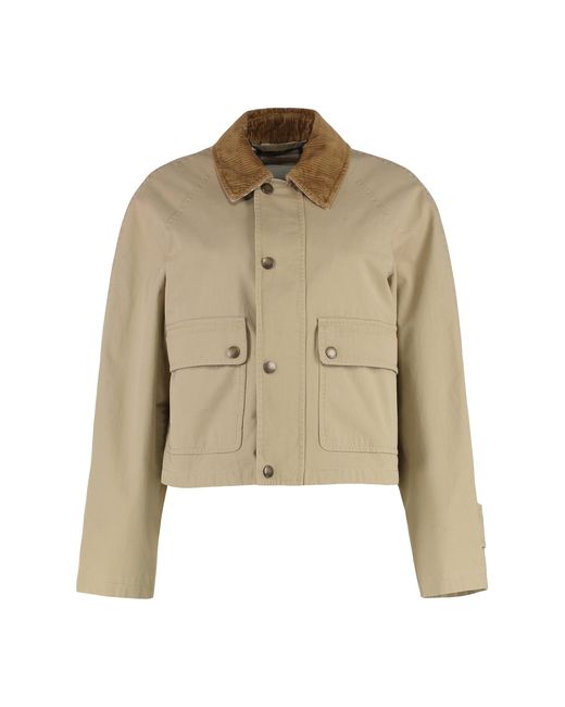 Burberry Natural Botton Jacket Cotton