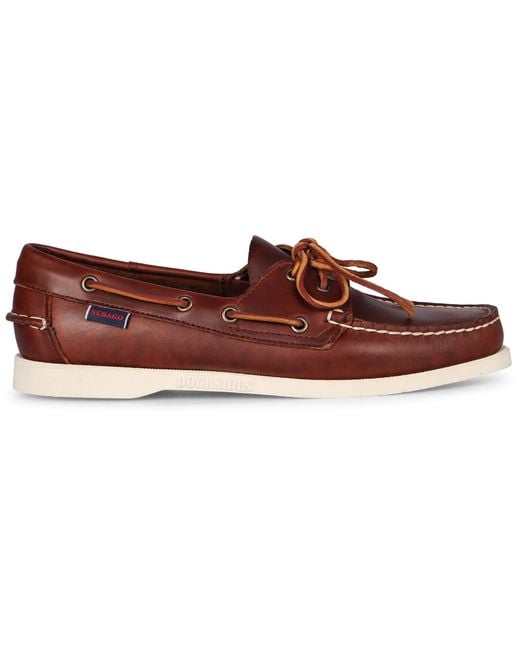 Sebago Brown Portland Leather Boat Shoes