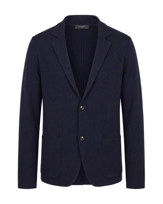 Slowear Blue Slim Fit Single-Breasted Jacket for men