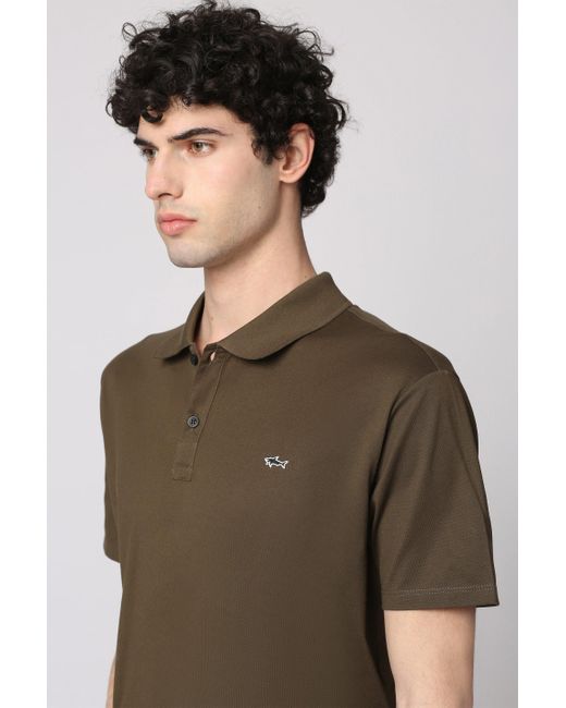 Paul & Shark Brown Cotton-Piqué Polo Shirt for men