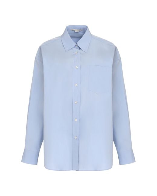 Stella McCartney Blue Oversized Shirt Shirts Light