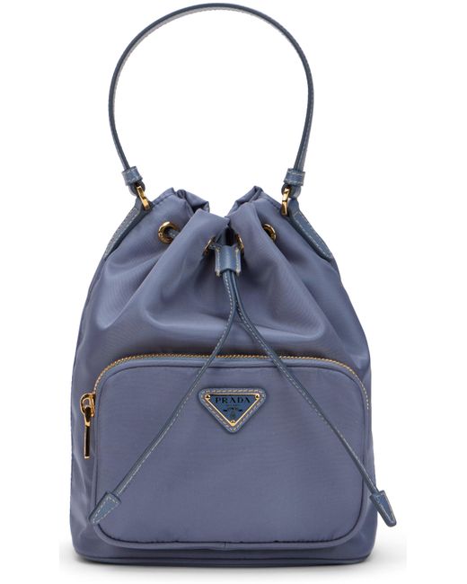 Borsa a Secchiello Duet di Prada in Blue
