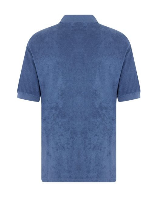Isabel Marant Blue Short Sleeve Polo for men