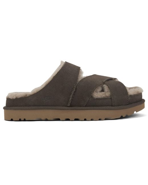 Ugg Brown Elegant Minimalist Slip-Ons For Everyday Comfort